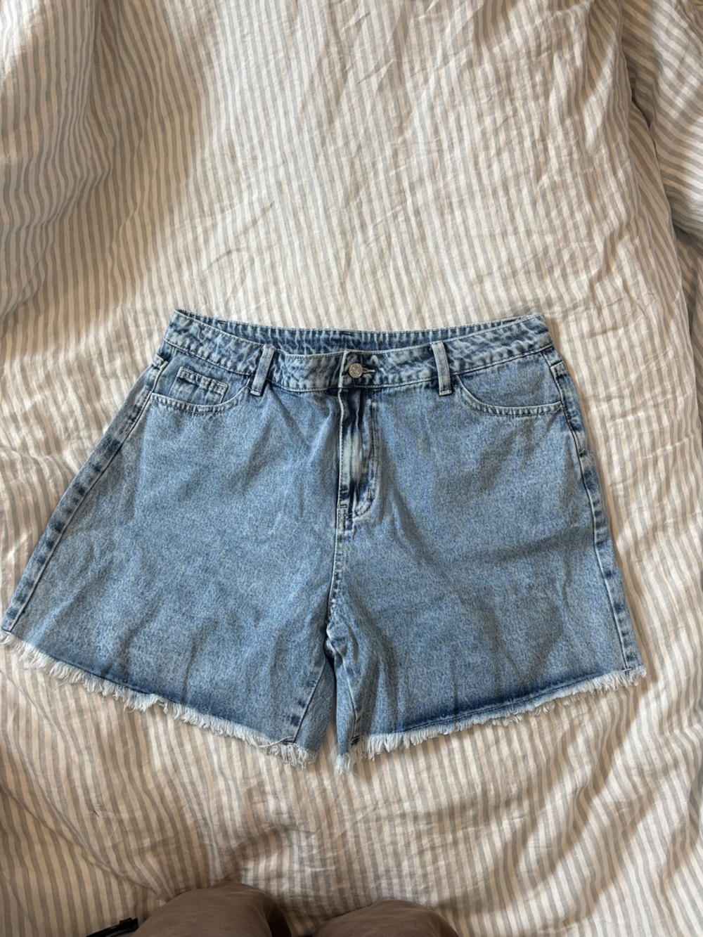 Light Blue Denim Jean Shorts